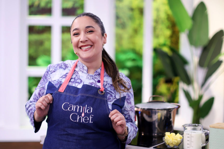 Camila Chef cocinando en Tu Día