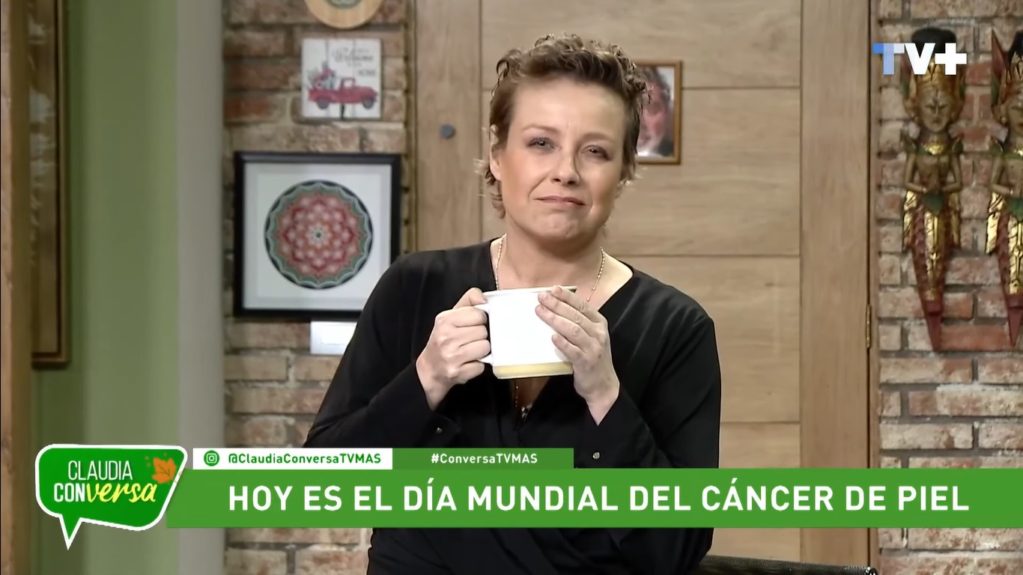 Claudia Conserva en programa de TV+
