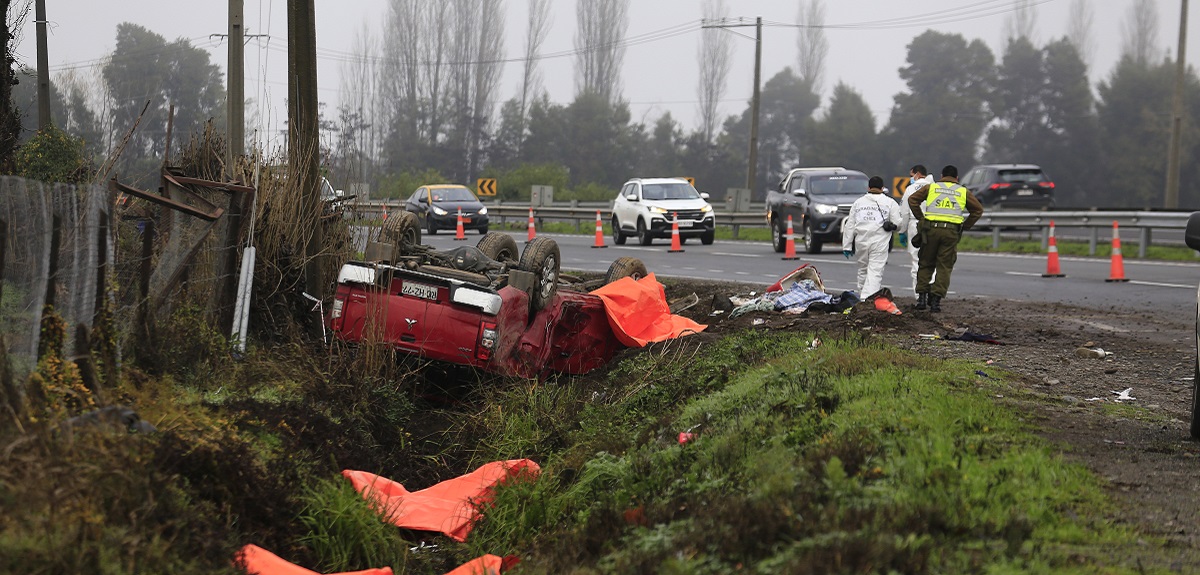 Grave accidente en la Ruta 5 a la altura de San Javier deja al menos 8 muertos