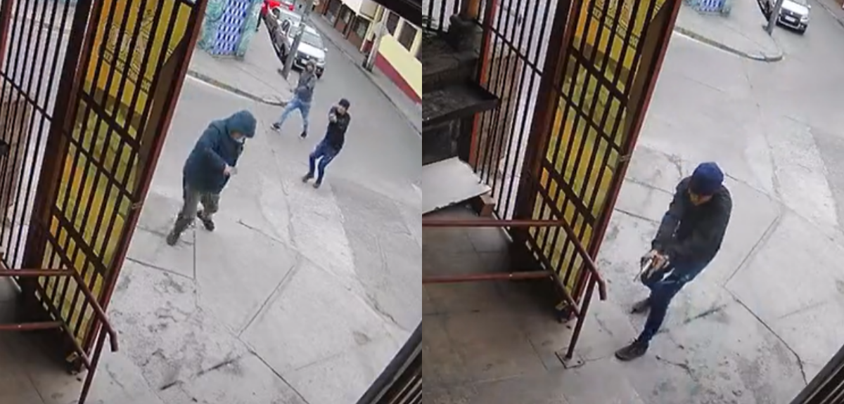 Cámara de seguridad registró crudo asesinato a plena luz del día en centro de Coquimbo