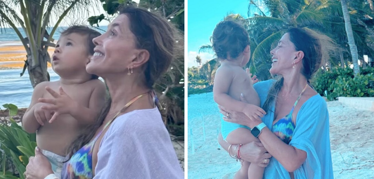 Carolina Arregui comparte tierno video con su nieto Galo