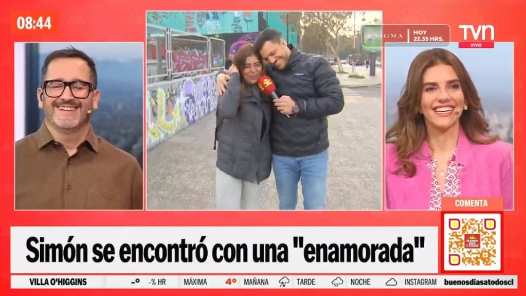 Colombiana coquetéo en vivo con Simón Oliveros