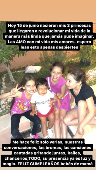 Hijas de Coté López cumplieron 13 años y les dedicó conmovedor texto