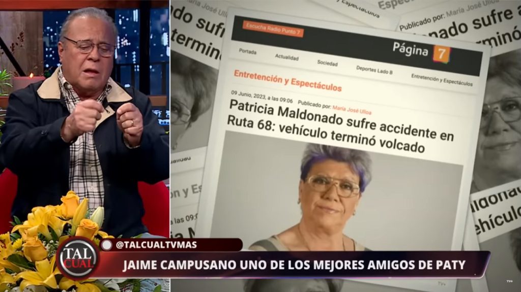 Jaime Campusano Paty Maldonado chofer accidente