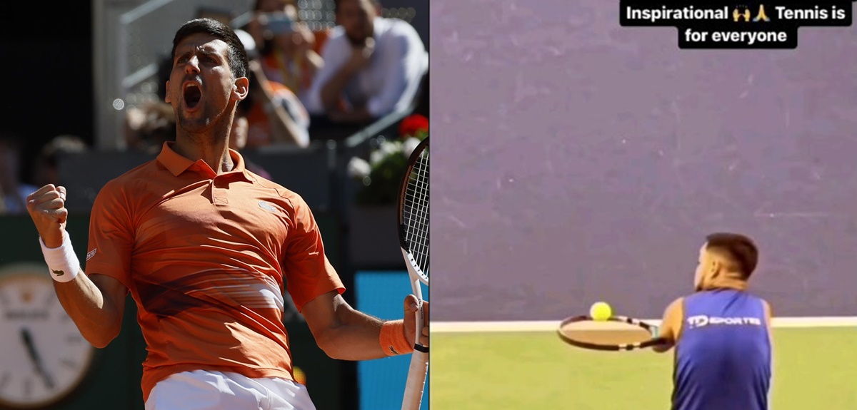 Novak Djokovic sorprende al compartir emotivo video del tenista chileno Nicolás Basáez: "Inspirador"
