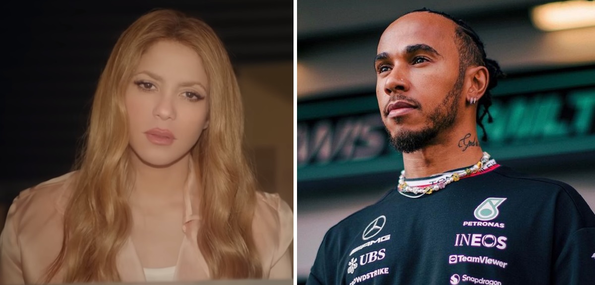 Shakira romance Lewis Hamilton