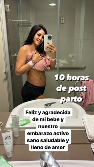 Mariuxi Domínguez anunció el nacimiento de su bebé: mostro cómo quedó su cuerpo postparto
