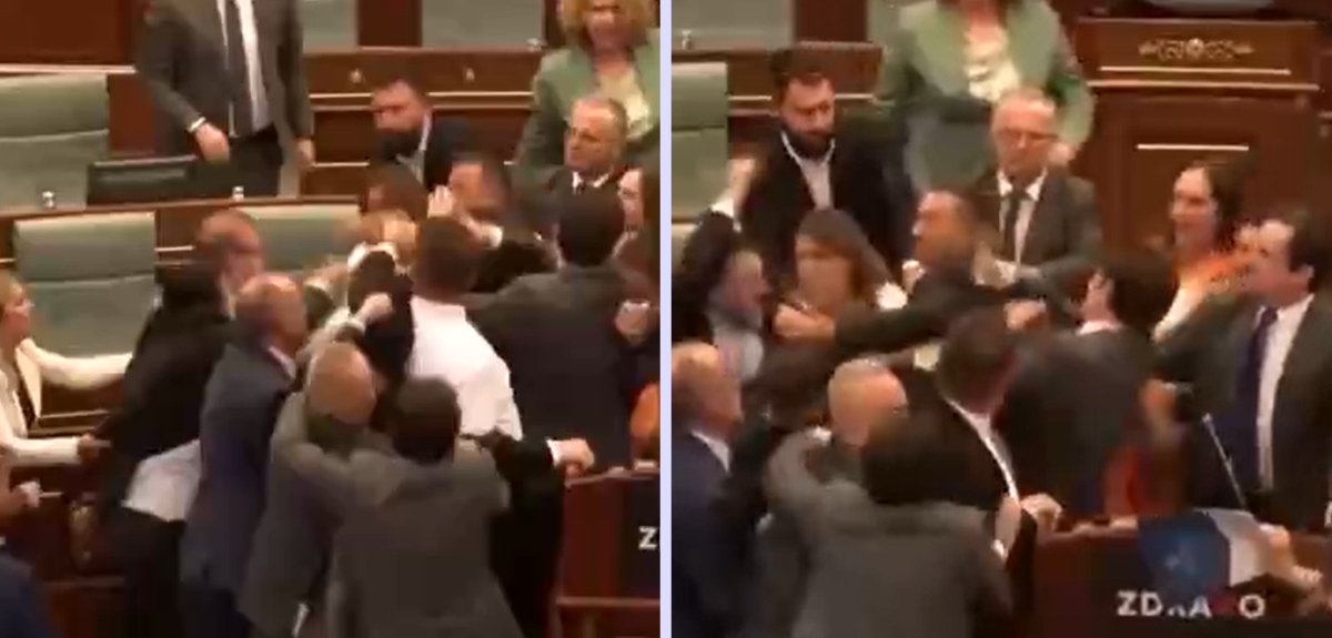 Kosovo pelea primer ministro parlamento