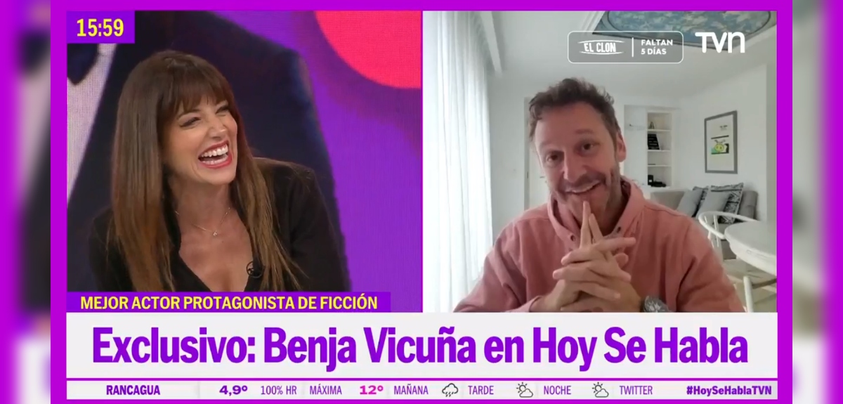 Benjamín Vicuña Hoy se habla Yamila Reyna