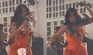 Fan de Cardi B le lanzó bebida en pleno concierto y ella la agredió con su micrófono