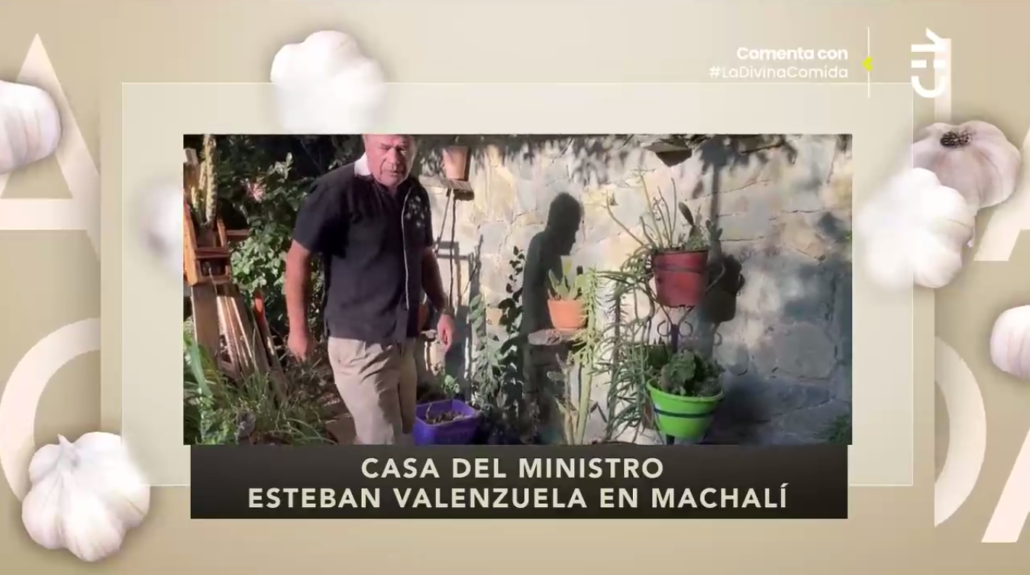 Ministro Esteban Valenzuela mostró sus dos casas en La Divina Comida: tiene particular colección