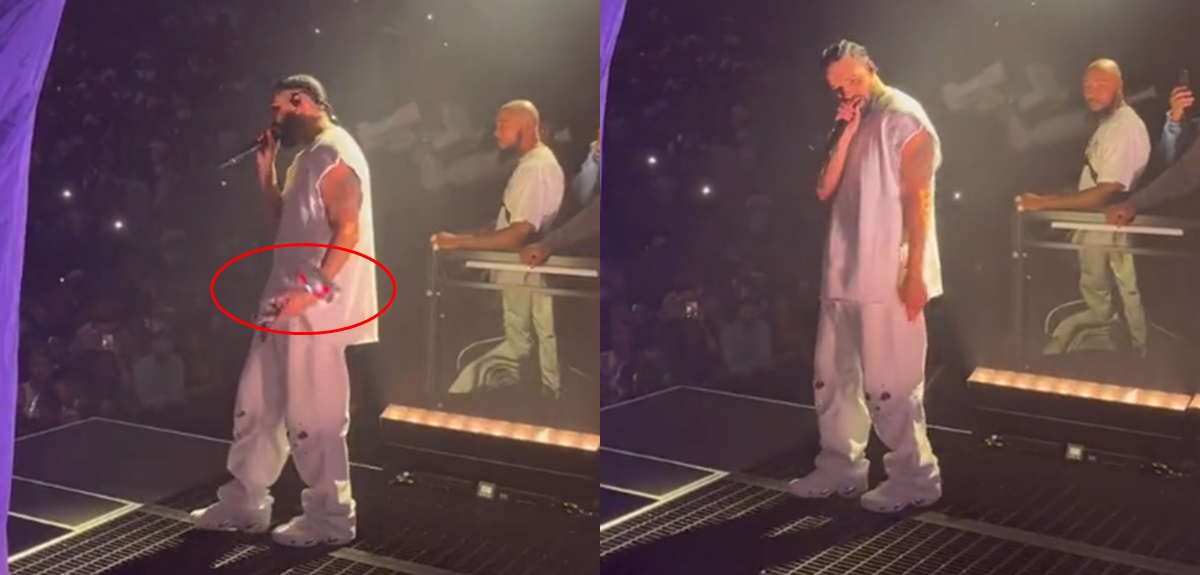 Lanzan celular a Drake en pleno concierto y así reaccionó: de seguro no salió como fan esperaba