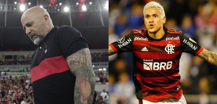 ¿Qué pasó en el Flamengo de Sampaoli? Esto se sabe de la agresión del PF al goleador Pedro