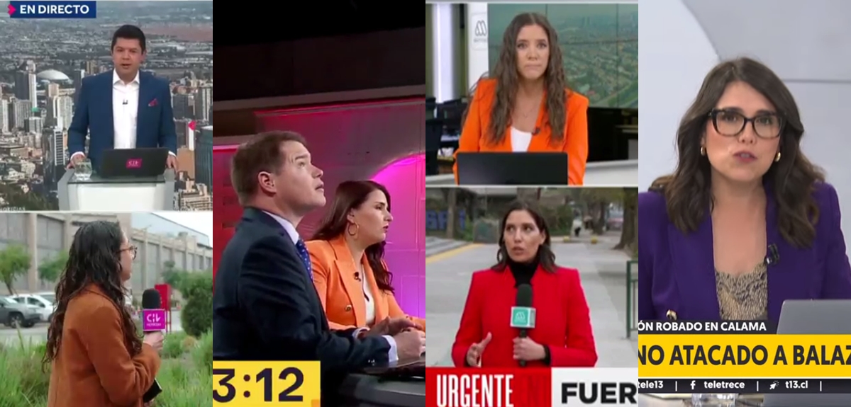 Sismo sorprendió en vivo a noticieros: así reaccionaron los periodistas de CHV, TVN, Mega y Canal 13