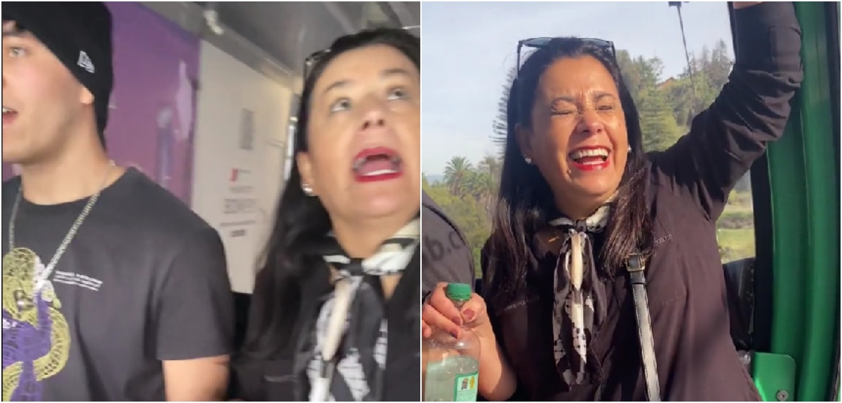 madre rancagüina viral por su reacción en teleférico