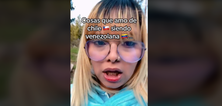 venezolana es viral al enumerar lo que ama de Chile