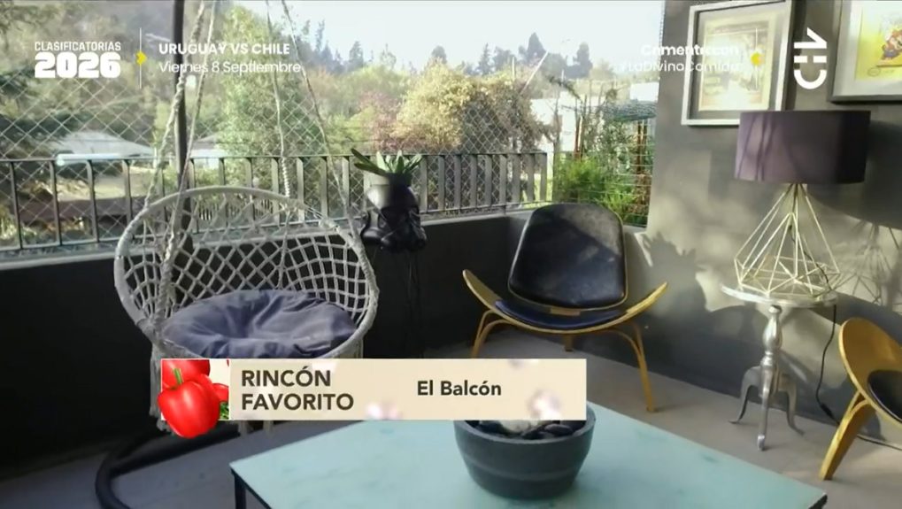 Álvaro Ballero mostró el balcón de su departamento