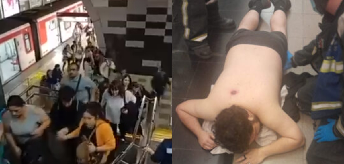 Pánico en el Metro tras baleo de hombre en estación Los Dominicos: intentaron robarle celular