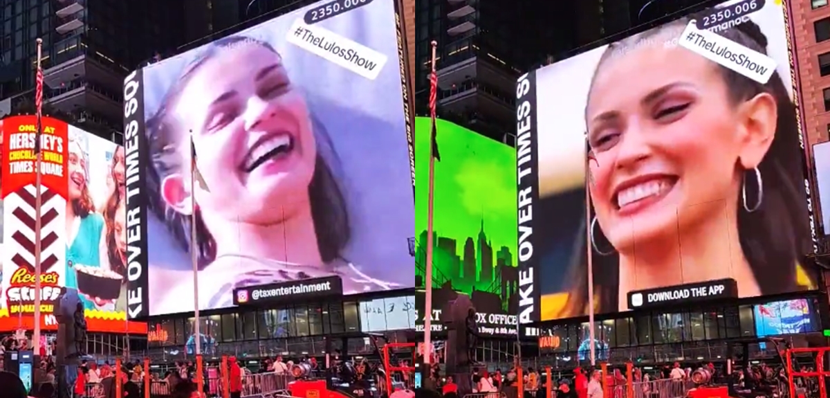 Coni de "Gran Hermano" apareció en Time Square y fans reaccionaron