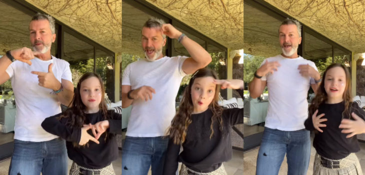 Cristián Sánchez enterneció las redes con baile viral de su hija Gracia: “Hasta que me convenció”