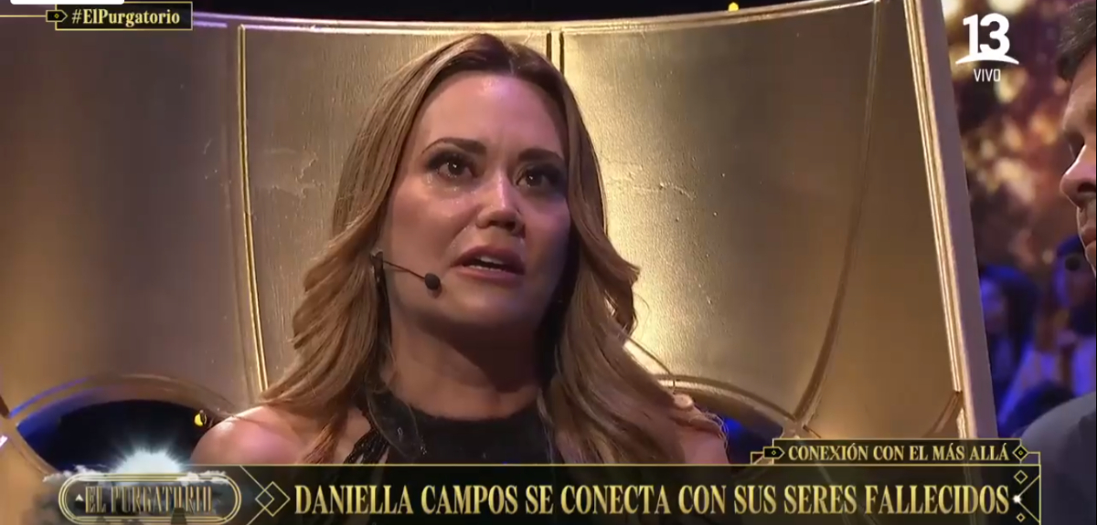 Daniella Campos no aguantó las lágrimas tras conectarse con su hija fallecida en El Purgatorio Daniella Campos y mensaje de Vanessa Daroch sobre hija fallecida: “Te ha acompañado en cada segundo”