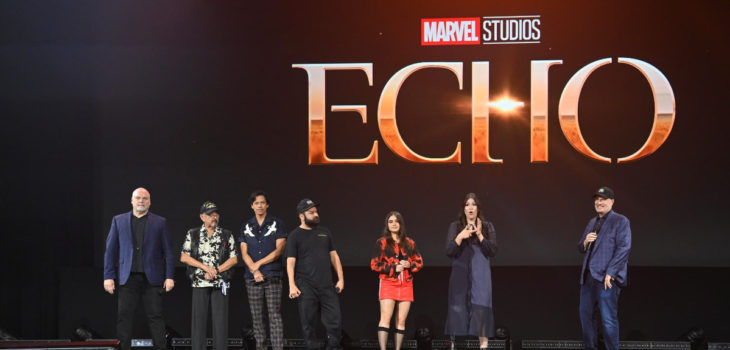 Elenco de Echo en presentación de Marvel