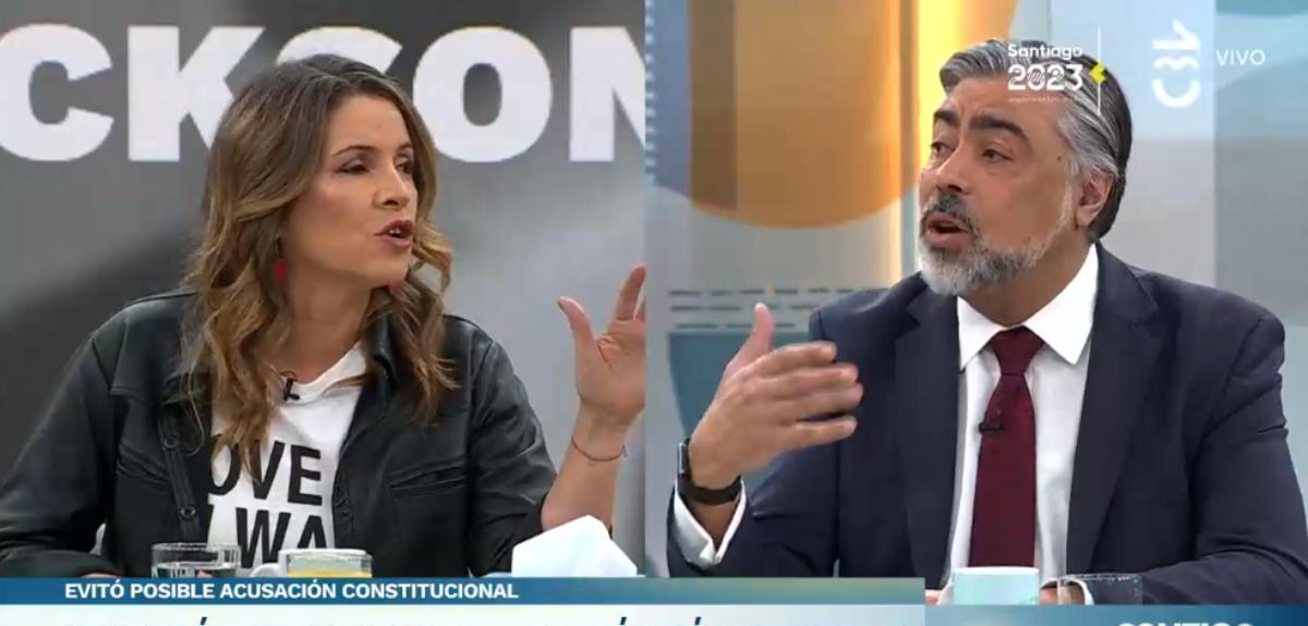 Monserrat Álvarez tuvo fuerte encontrón con exdiputado UDI en matinal de CHV: “Yo soy la conductora”