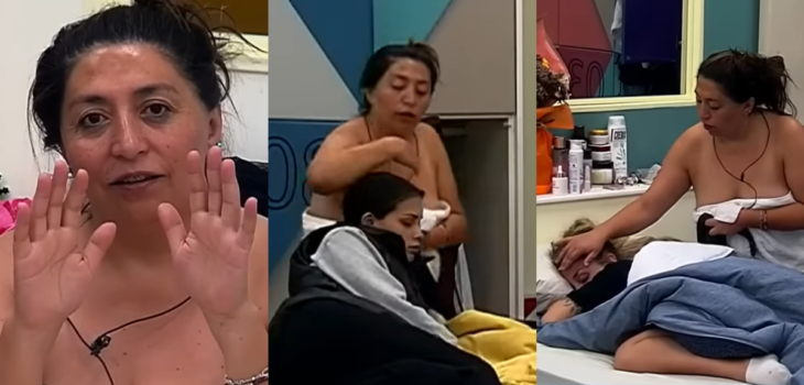 El 'ritual de limpieza' de Pincoya para Coni, Fran y Rai en Gran hermano.