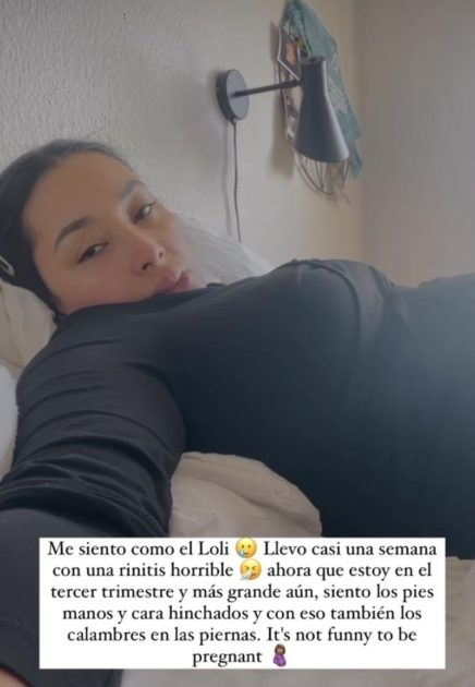 Natalia Arenita Rodríguez no lo está pasando bien en recta final de su embarazo: “Me siento como el loli”