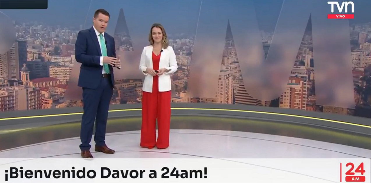 Carla Zunino dio cálida bienvenida a Davor Gjuranovic a 24 AM: "Empieza a madrugar"