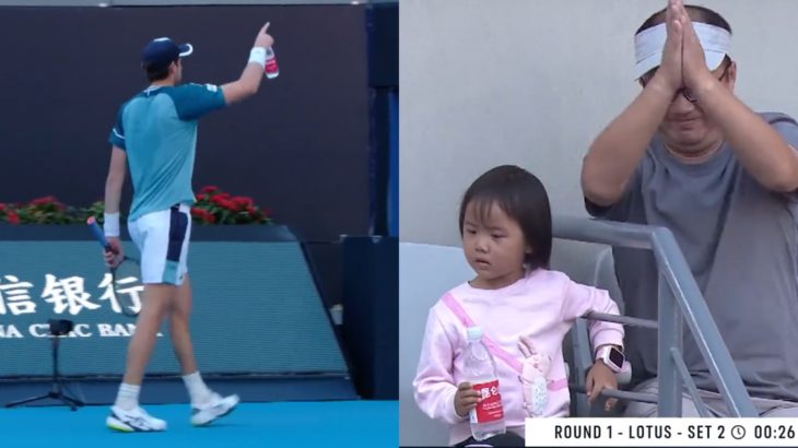 Gesto de Nicolás Jarry con niña en ATP de Beijing le valió una ovación del público