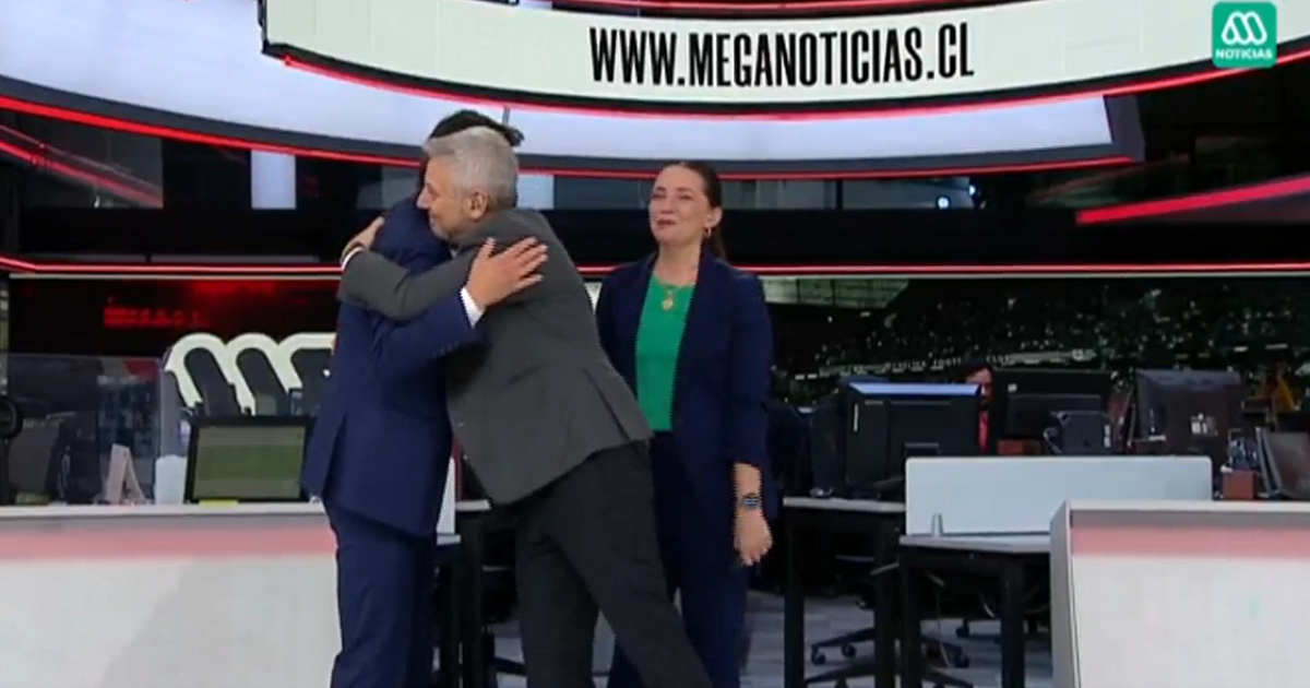 Gustavo Huerta debutó en Mega con cálida bienvenida del Departamento de Prensa