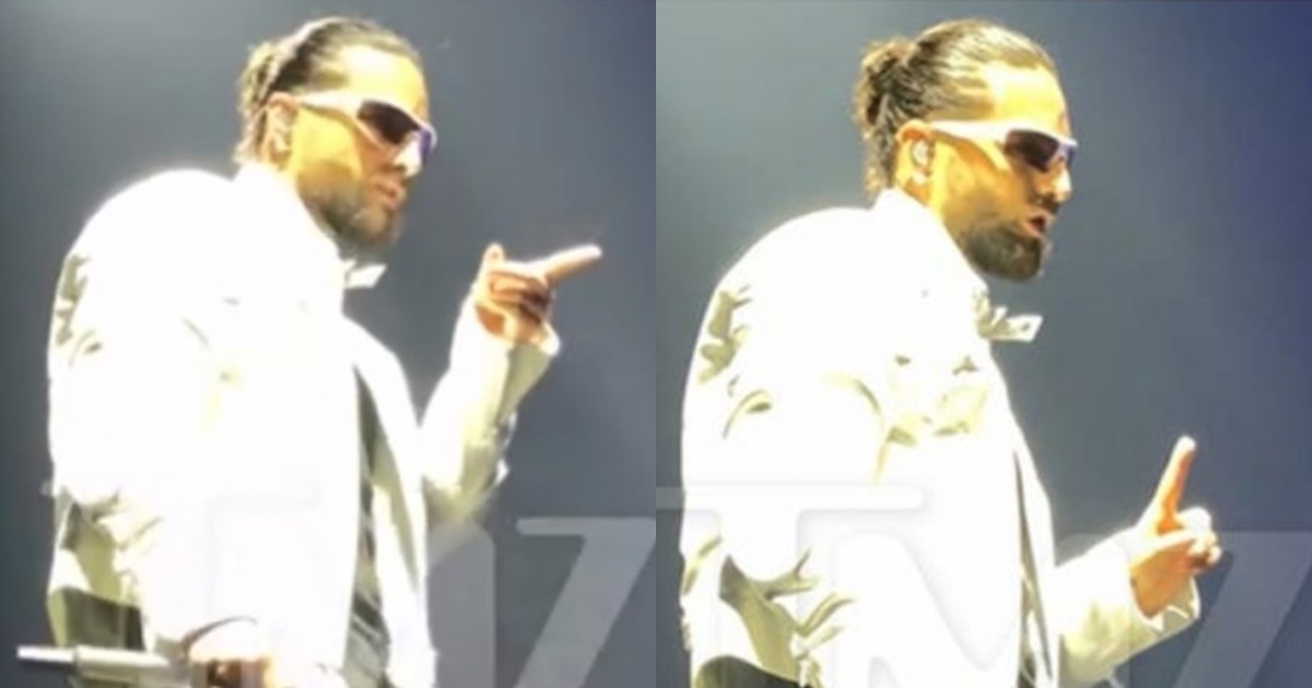 Viralizan reacción de Maluma luego que fan le tirara un celular en pleno concierto
