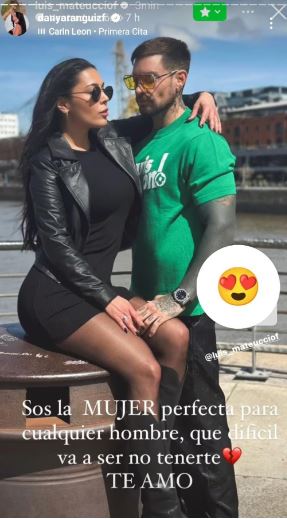 Mensaje de Luis Mateucci para Daniela Aránguiz