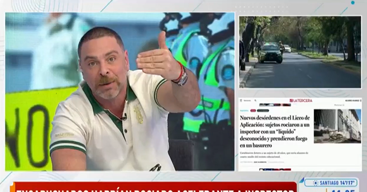 "Pelotudos": Neme estalló tras ataque contra inspector durante incidentes en Liceo de Aplicación