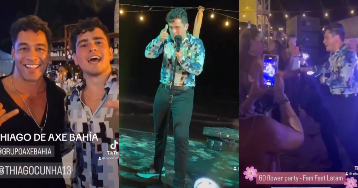 Nico Ruiz y su inesperado encuentro con Bruno y Thiago en Punta Cana: cantante se lució en dos shows