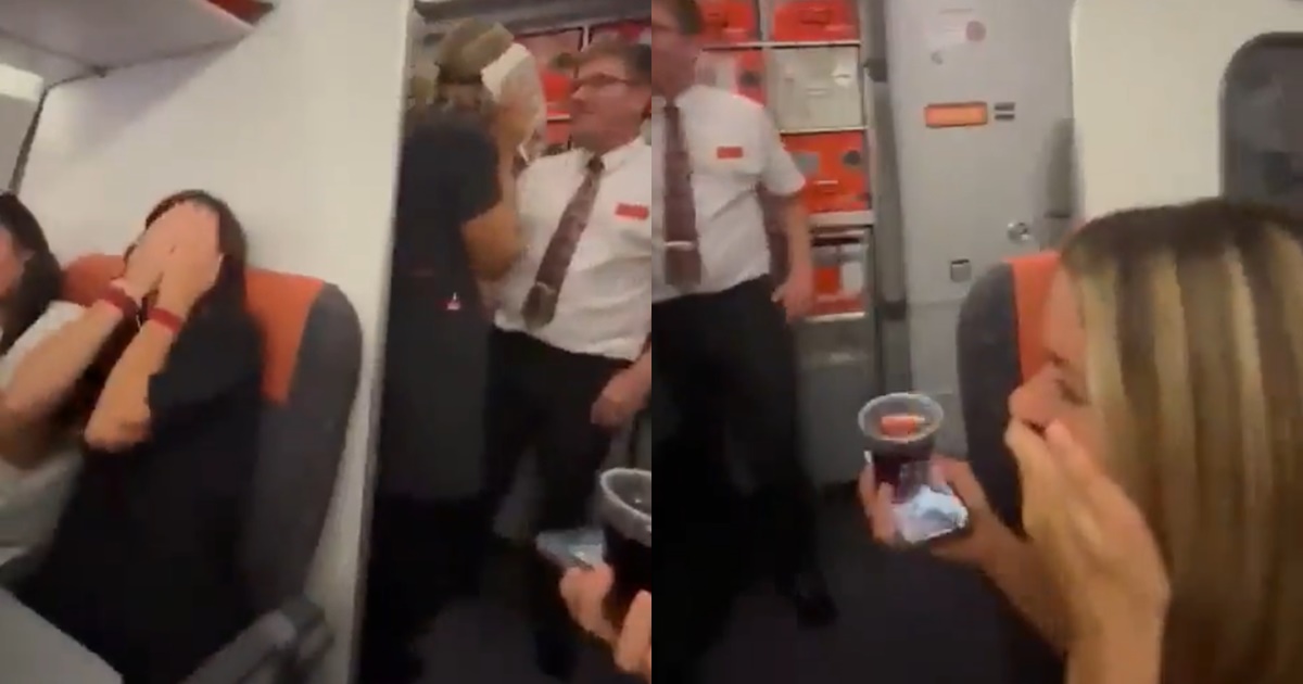 Captan a pareja manteniendo relaciones en pleno vuelo a Ibiza y terminó detenida: momento es viral