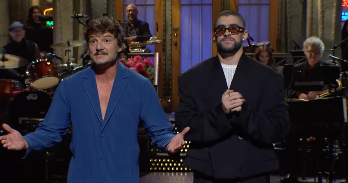 Bad Bunny y Pedro Pascal en SNL