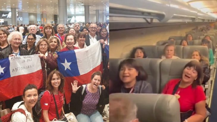 Primer vuelo humanitario chilenos escapan Israel