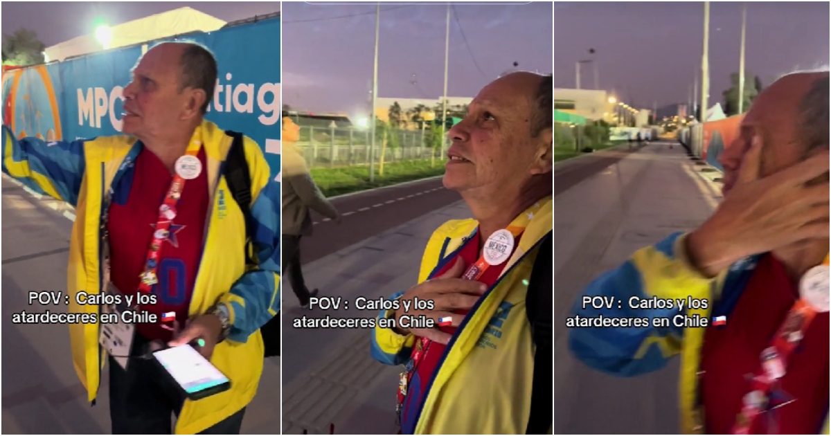 colombiano emocionado con atardeceres en Panamericanos