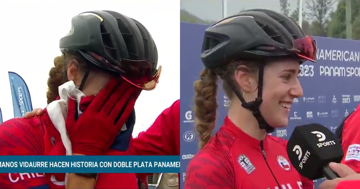 Catalina Vidaurre ganó plata en Mountain Bike en Santiago 2023: vivió emotivo momento con su familia