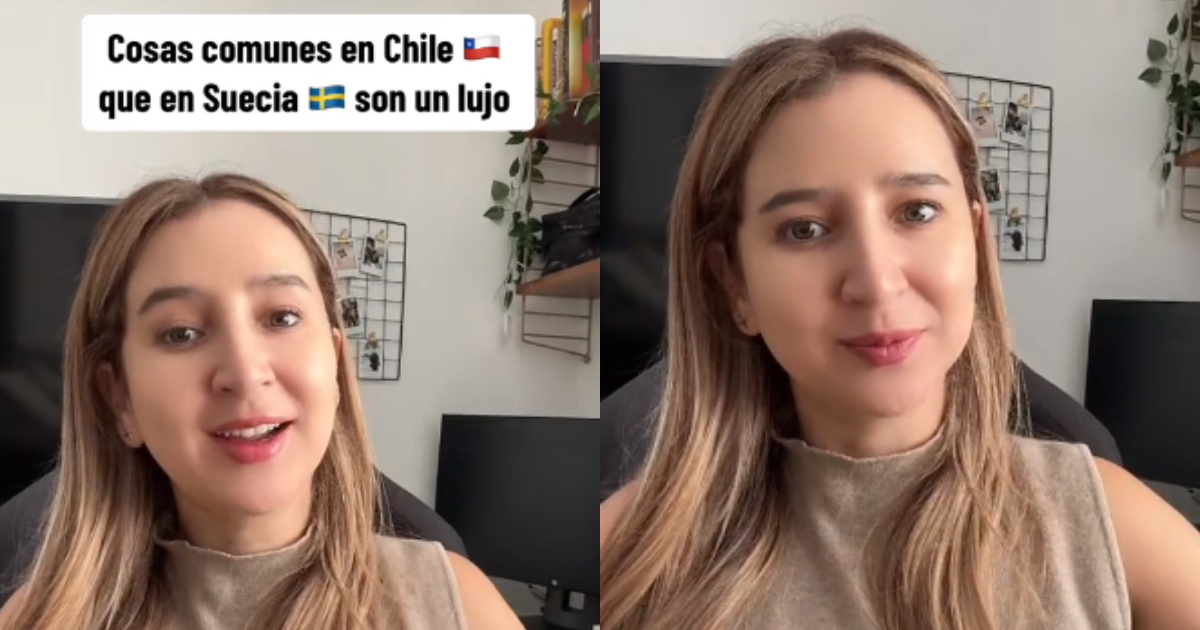 Joven se volvió viral al contar en TikTok 3 cosas que son comunes en Chile y que en Suecia son un lujo