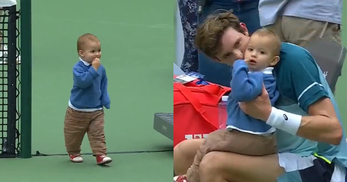 El momento más tierno del Masters de Shanghái tuvo al hijo de Nico Jarry como protagonista