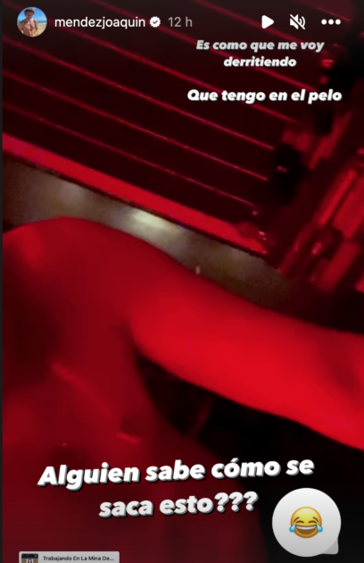 Joaquín Méndez tintura su cabello