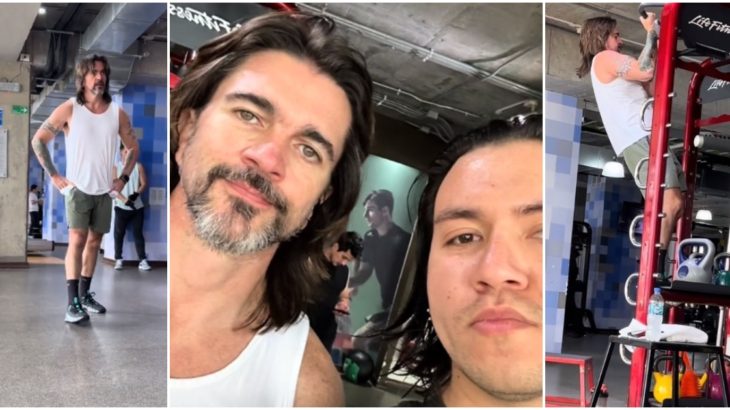 Juanes va al gimnasio en Concepción