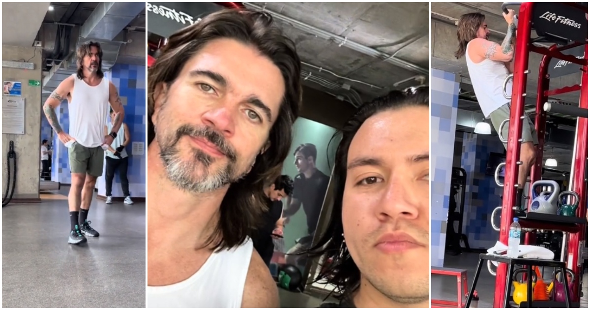 Juanes va al gimnasio en Concepción