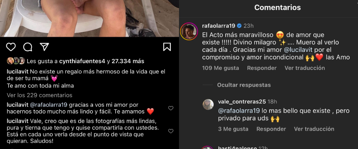 Lucila Vit alzó la voz por críticas a postal amamantando a su hija: “De las fotos más lindas que tengo”