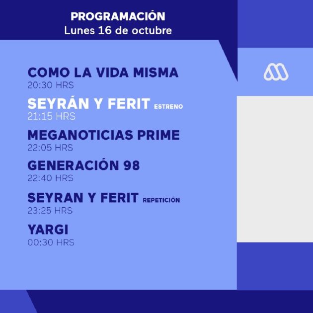 Seyrán y Ferit estreno cambio programación Mega