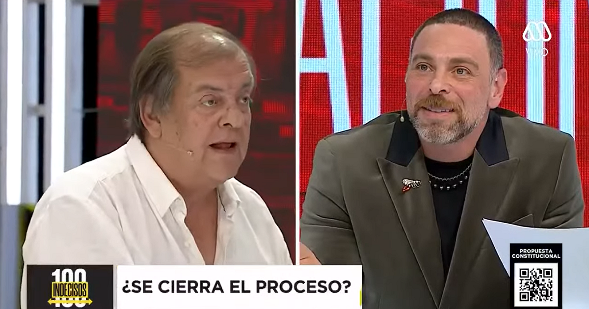 "¿Seguro?": pregunta de Neme complicó (y al parecer molestó) a Francisco Vidal en '100 indecisos'