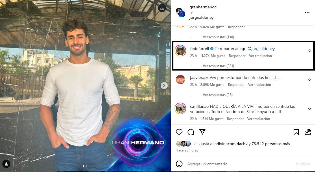 Comentario de Fede Farrell